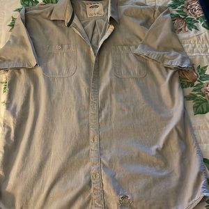 Vans off the wall short sleeve casual button down shirt